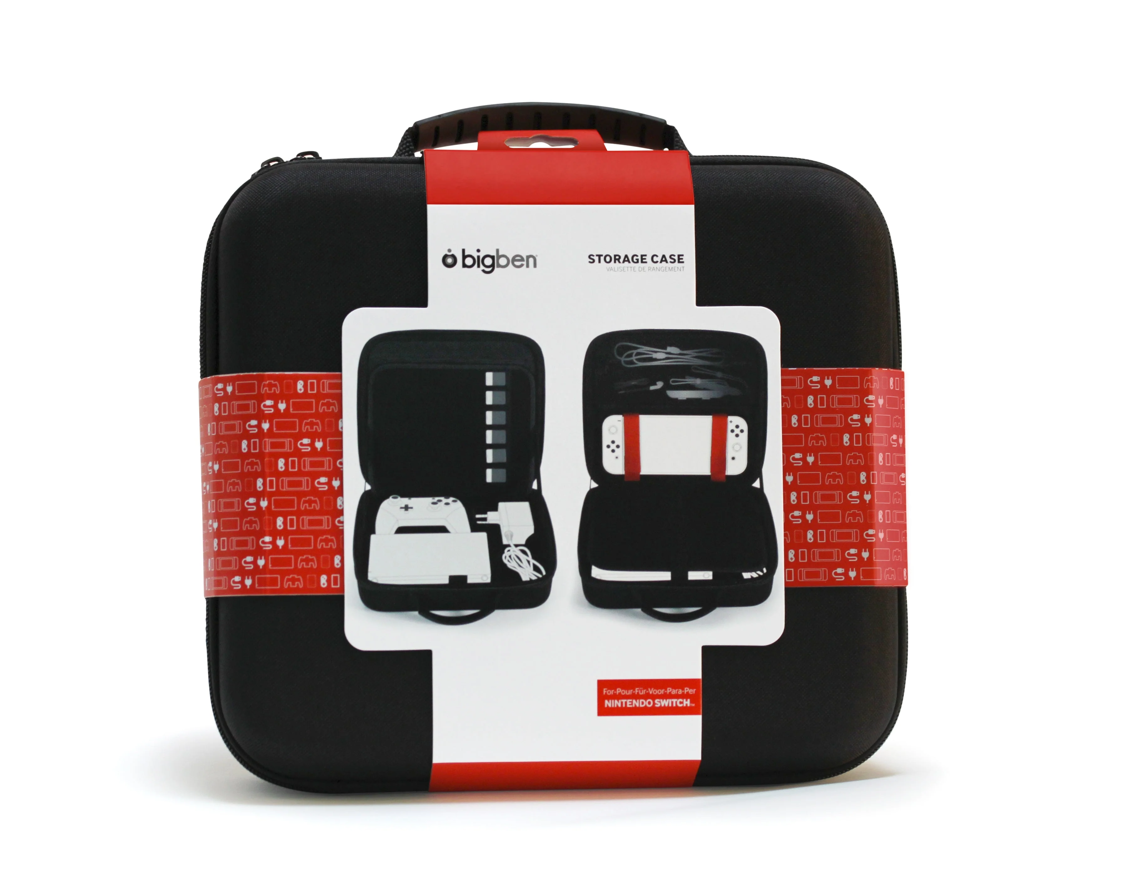 Bigben Opbevarings etui i Sort til Switch Inklusiv Docking Station kompatible med Switch Lite/OLED