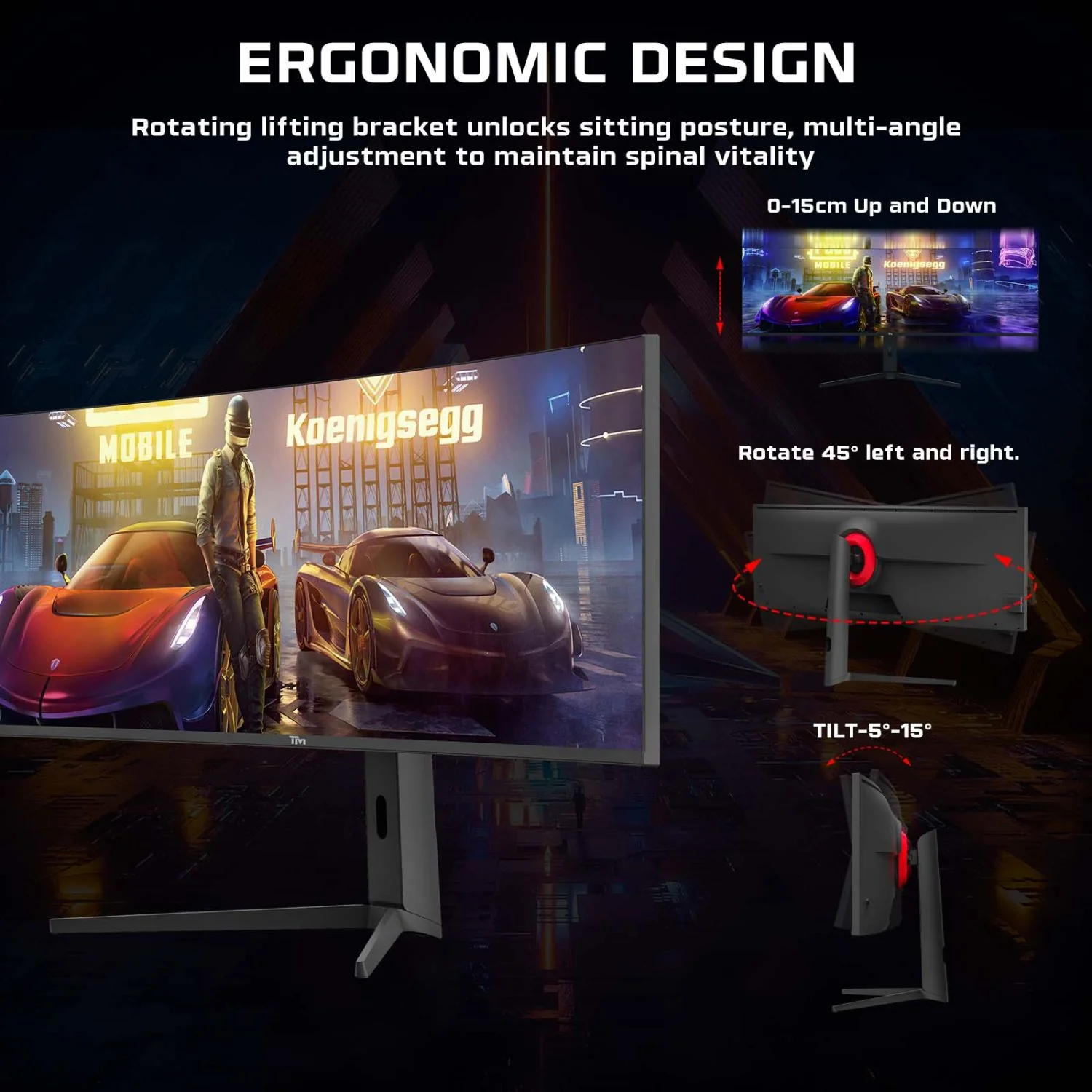 TWISTED MINDS CURVE GAMING MONITOR 49 5K/2K - 75HZ