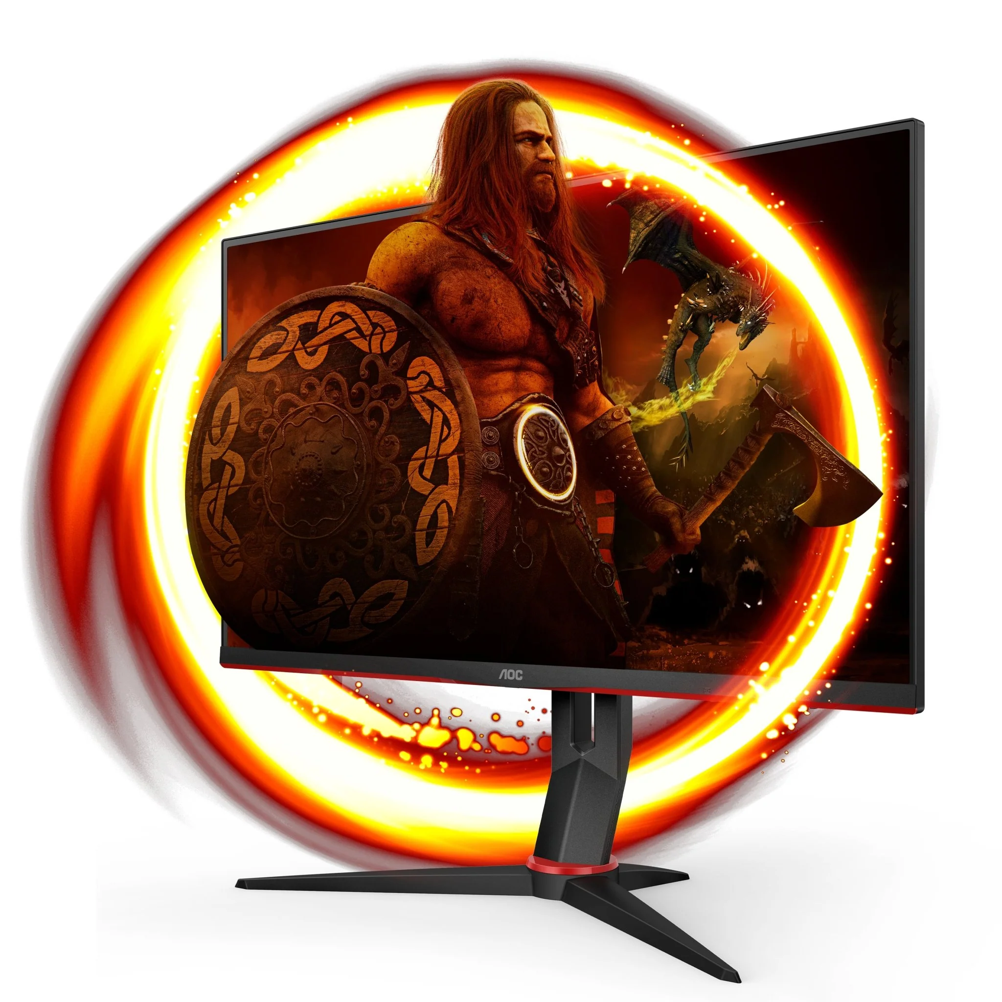 AOC Gaming Q27G2U/BK 27 2560 x 1440 HDMI DisplayPort 144Hz Pivot-Monitor