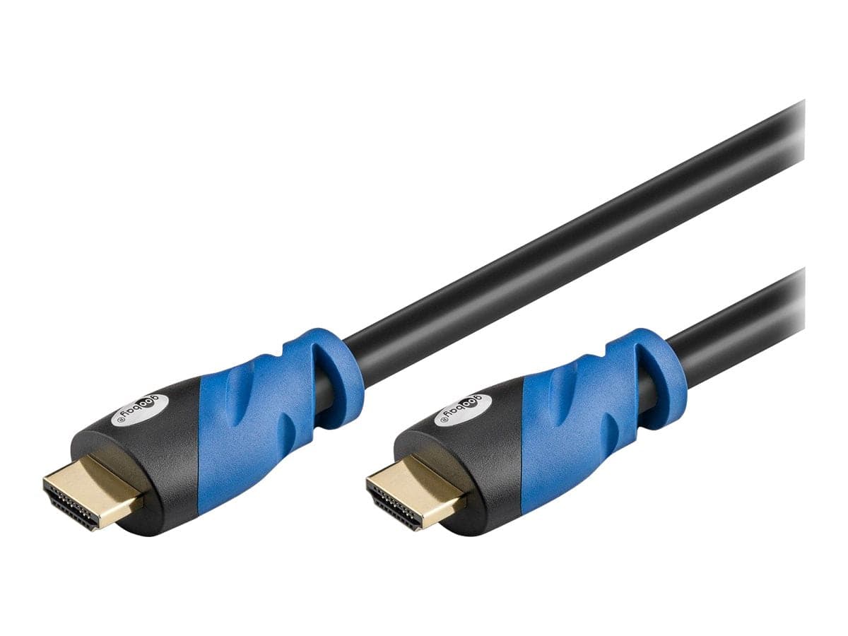 Goobay HDMI 2.0 Premium 3m Schwarz/Blau