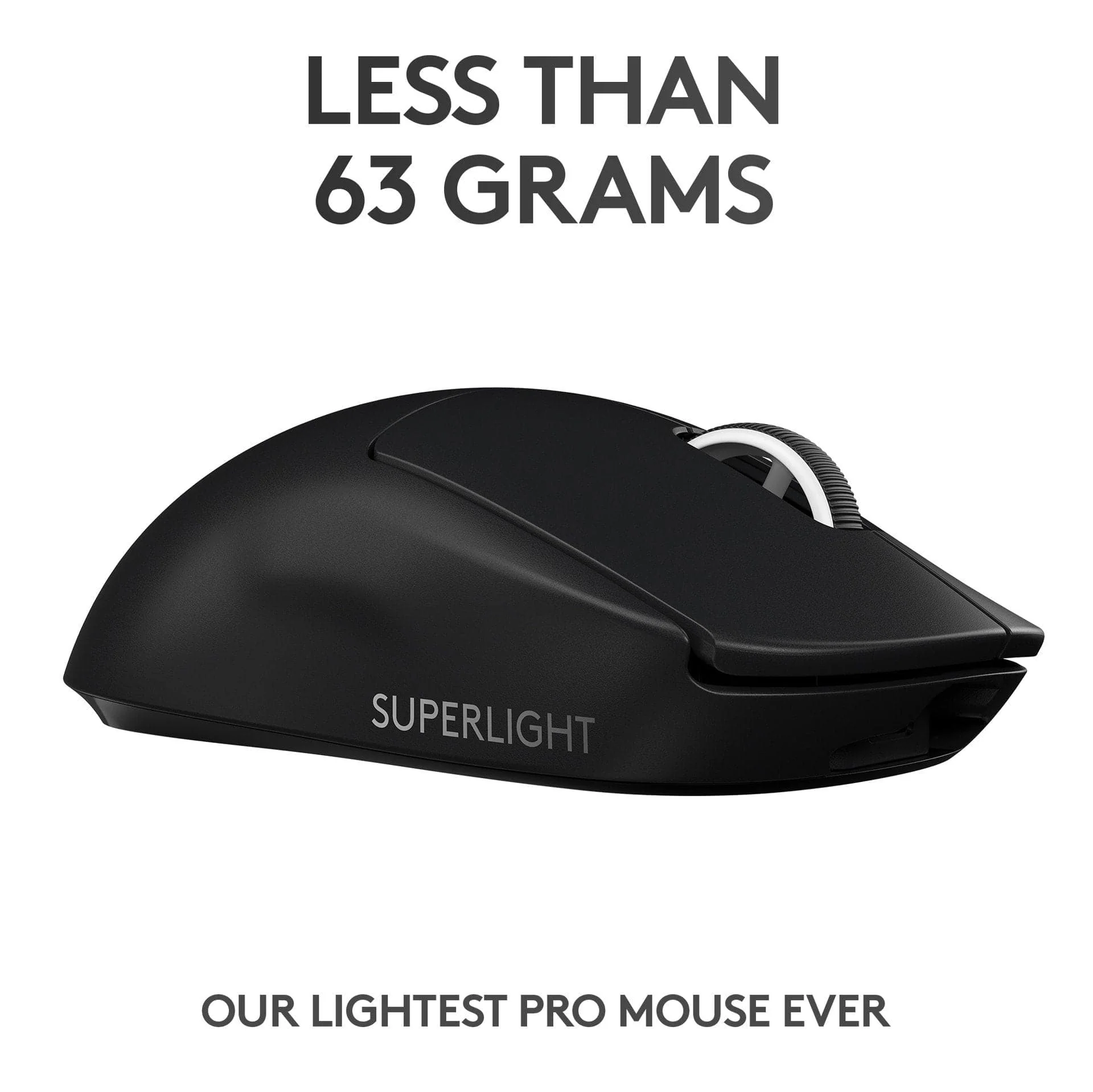 Logitech - PRO X SUPERLIGHT Kabellose Gaming-Maus - Schwarz