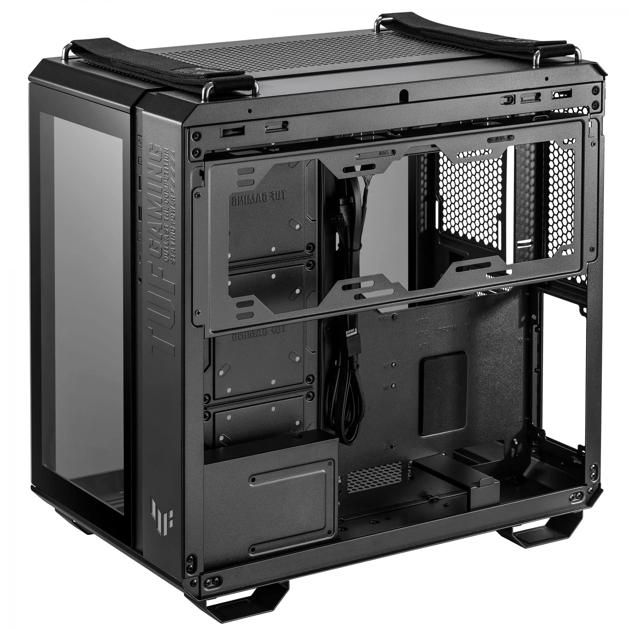 ASUS TUF Gaming GT502 Tempered Glass Dual Chamber Case Black