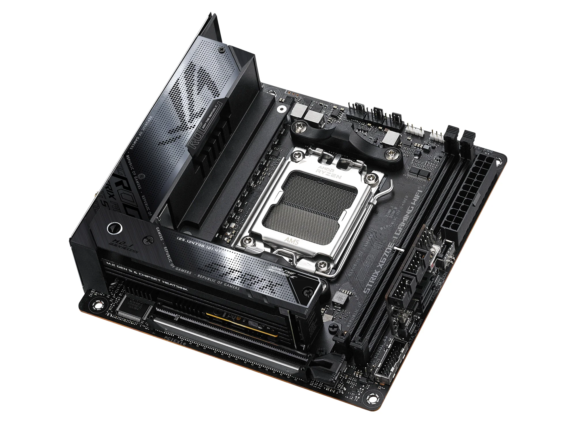 ASUS ROG STRIX X670E-I GAMING WIFI (mITX. X670E. AM5) - Bundkort