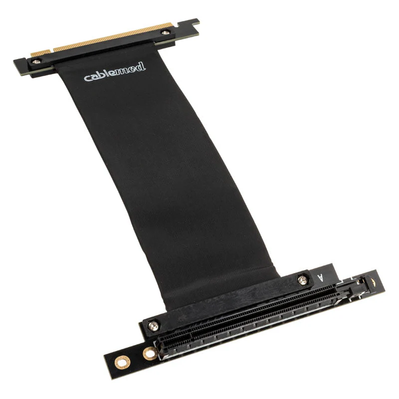 CableMod Vertikale PCI-e-Halterung – HDMI + DisplayPort – SCHWARZ