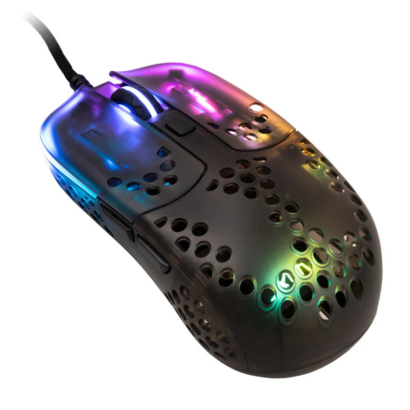 Xtrfy MZ1 RGB Rail Gaming-Maus. Schwarz Transparent