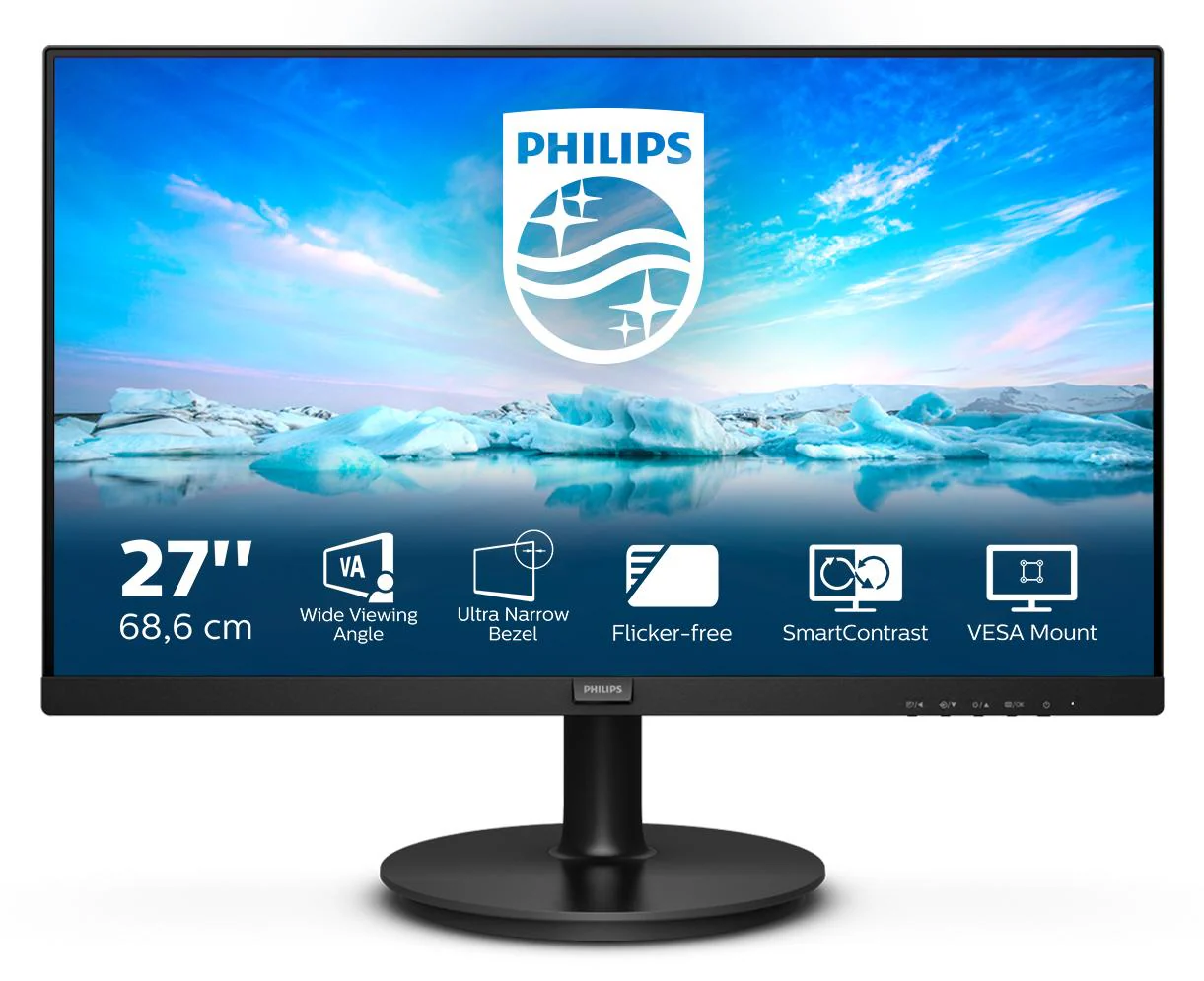 Philips V-line 271V8LA 27 1920 x 1080 (Full HD) VGA (HD-15) HDMI 75Hz