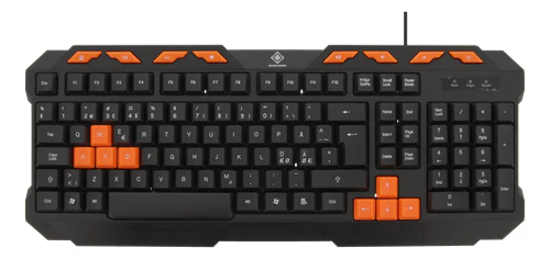 DELTACO GAMING GAM-024 Tastatur Membran Kabling Nordisk