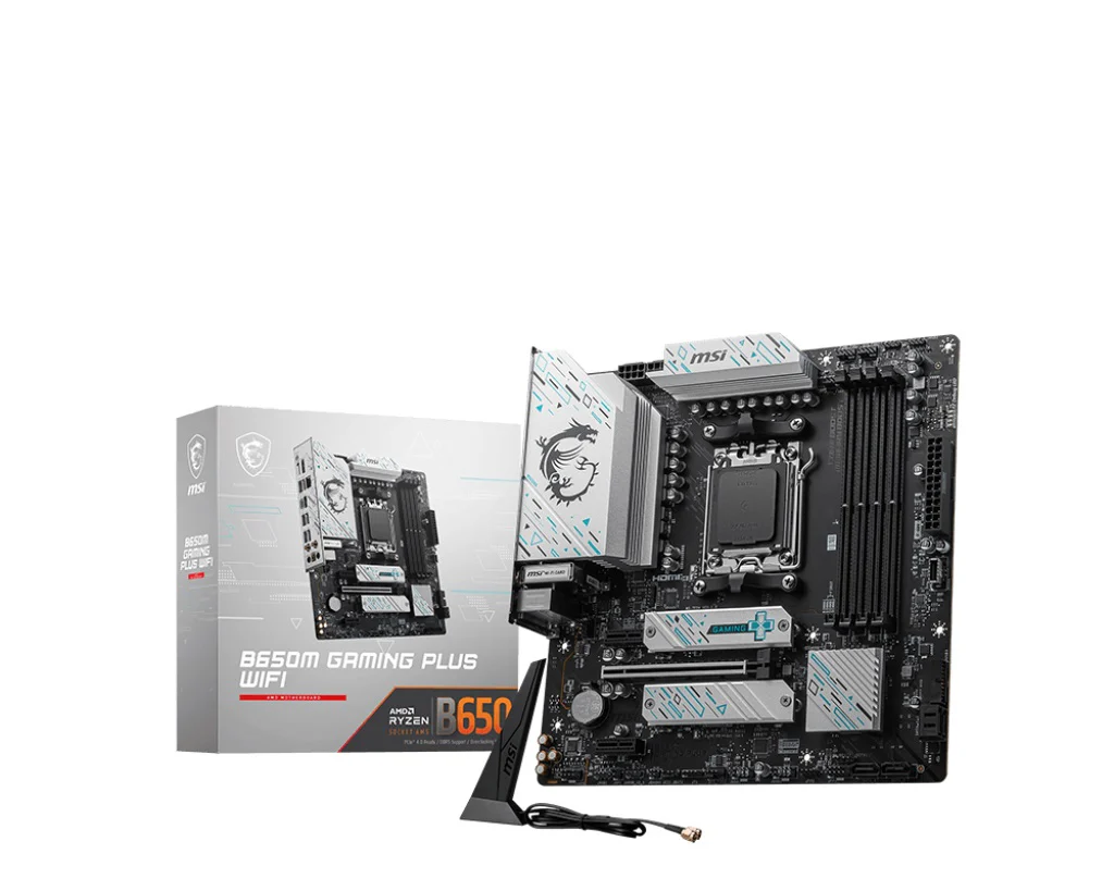 MSI B650M GAMING PLUS WIFI - Socket AM5 - motherboard (black/silver)