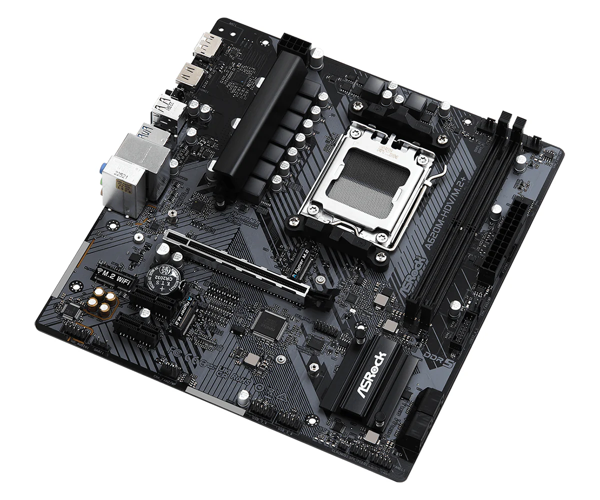ASRock A620M-HDV/M.2+ - AM5 - Bundkort