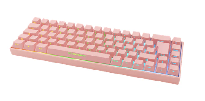 DELTACO GAMING PK95R Tastatur Mekanisk RGB Trådløs Kabling Nordisk