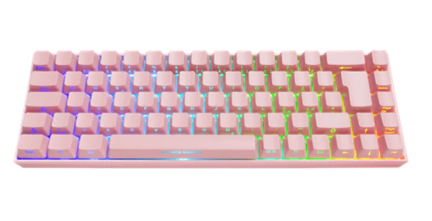 DELTACO GAMING PK95R Tastatur Mekanisk RGB Trådløs Kabling Nordisk
