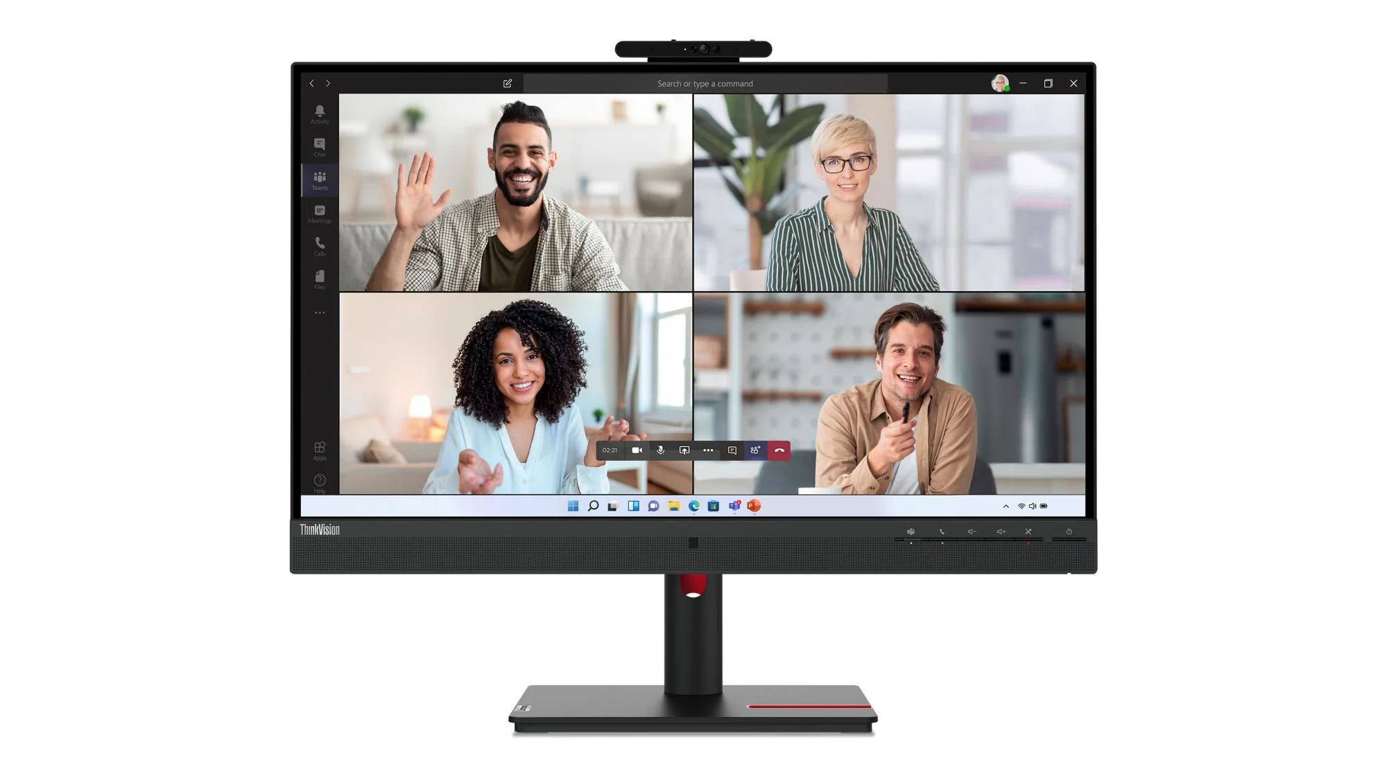 Lenovo ThinkVision T27hv-30 27 2560 x 1440 (2K) HDMI DisplayPort USB-C Pivot Skærm