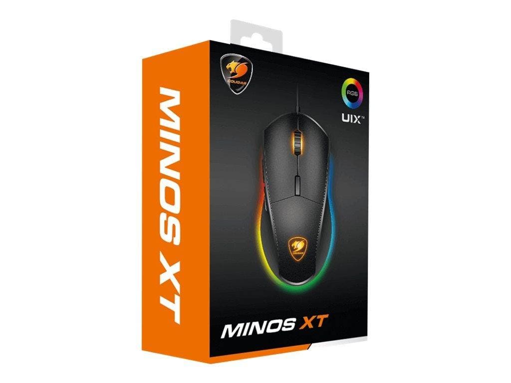 Cougar Minos XT Optisches Kabel Schwarze Gaming-Maus
