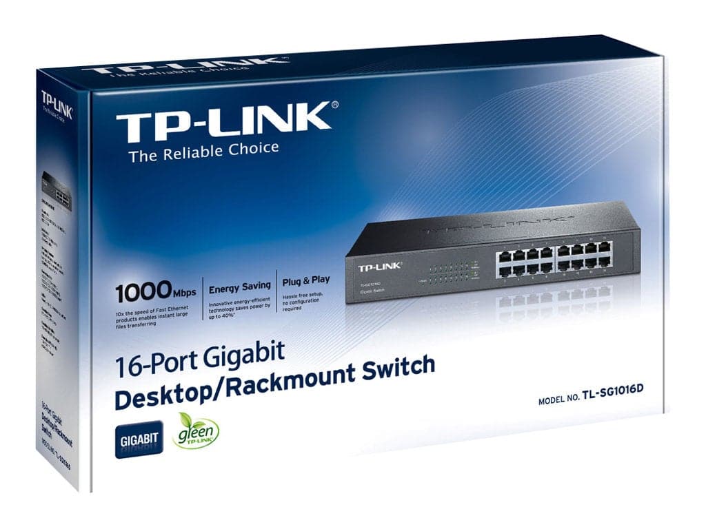 TP-Link TL-SG1016D Switch 16-Port-Gigabit