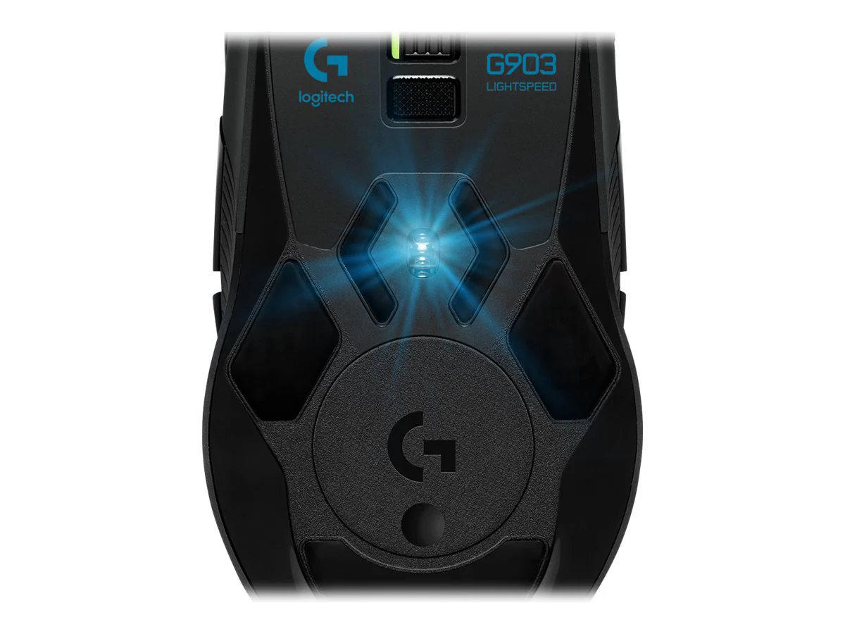 Logitech Wireless Gaming Mouse G903 LIGHTSPEED HERO 16K Sensor Optisches Funkkabel Schwarz