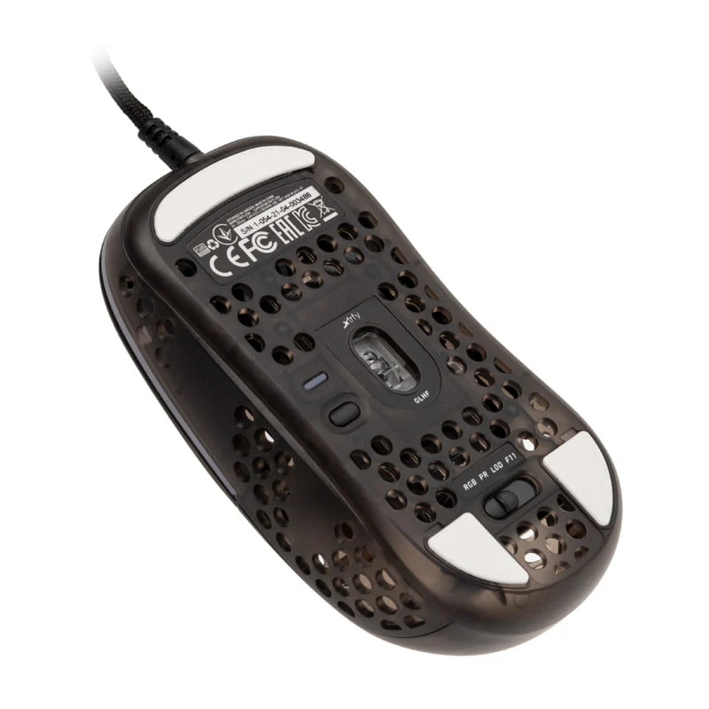 Xtrfy MZ1 RGB Rail Gaming-Maus. Schwarz Transparent