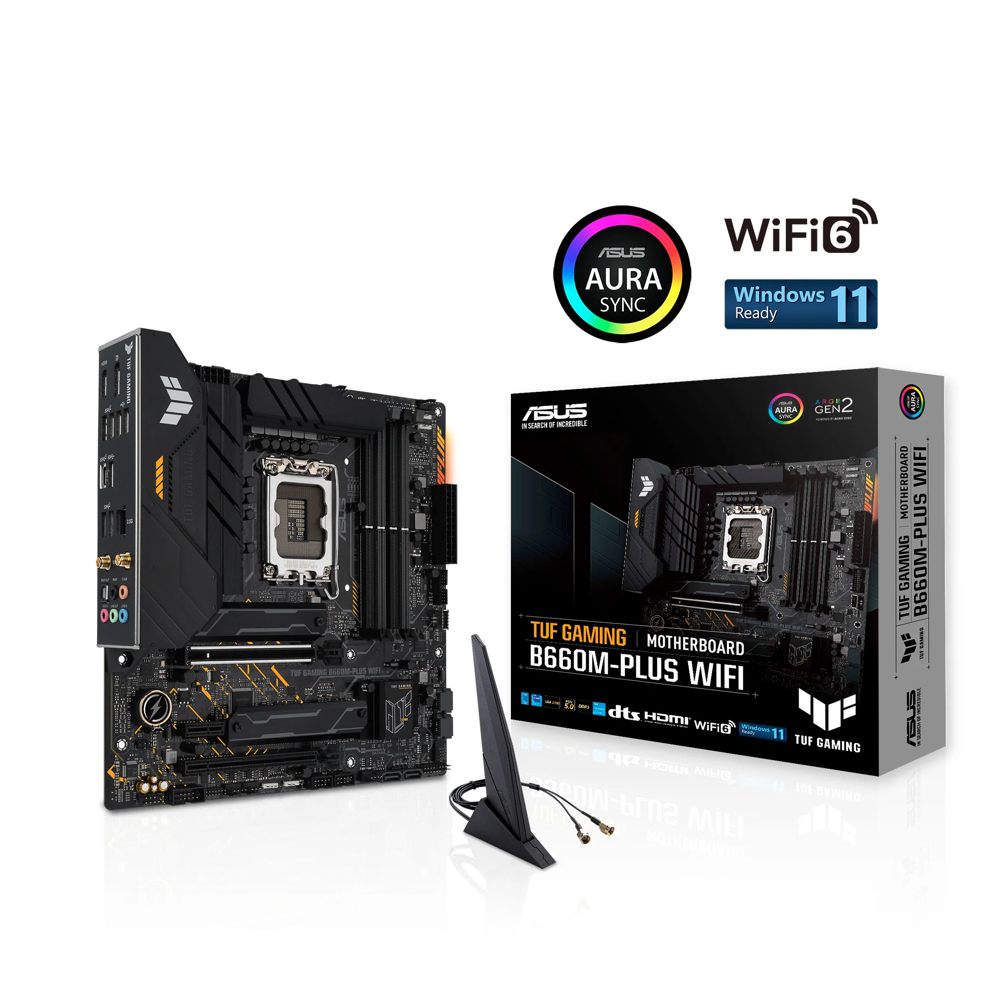 ASUS TUF GAMING B660M-PLUS WIFI (mATX. B660. LGA 1700. DDR5)