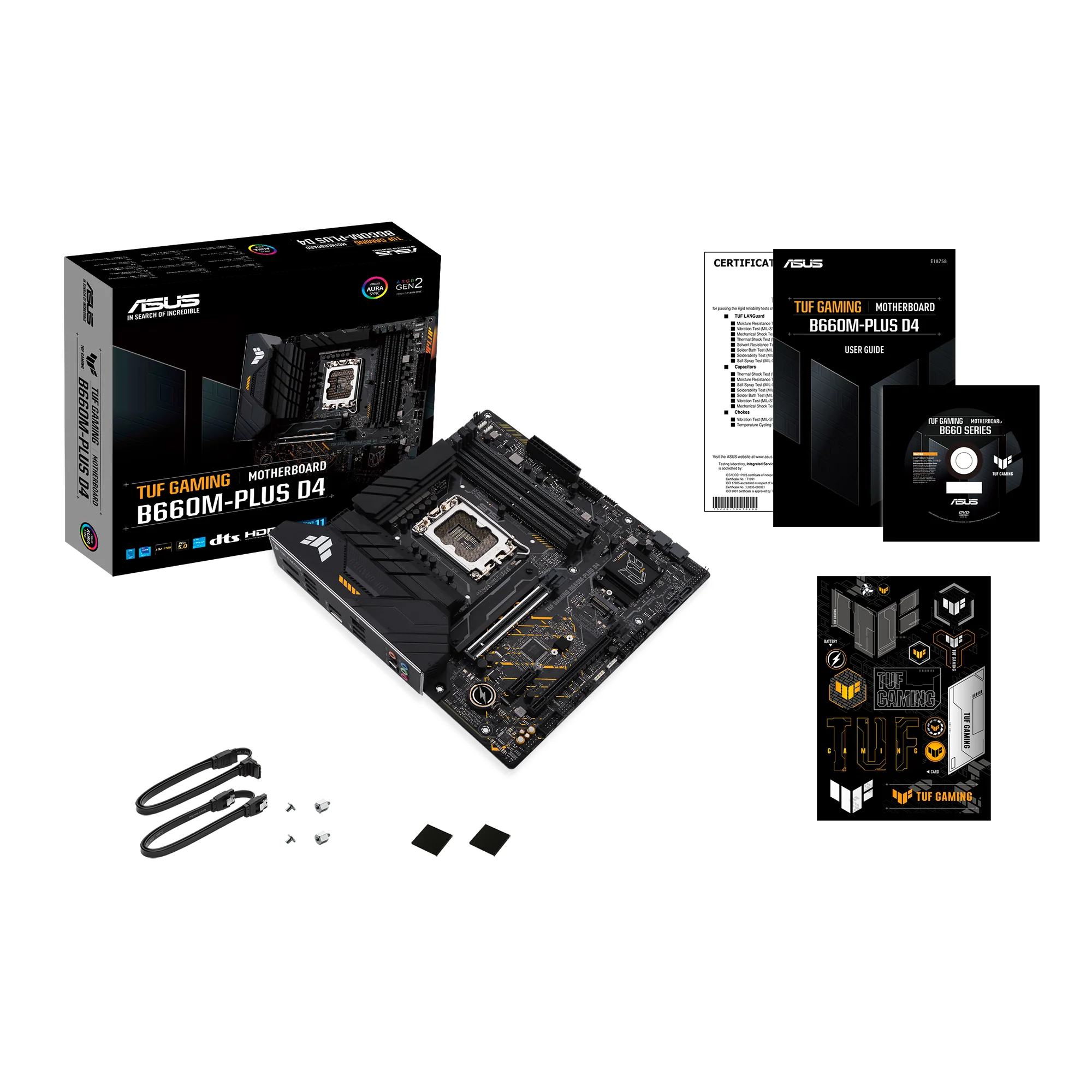 ASUS TUF GAMING B660M-PLUS D4 (mATX. B660. LGA 1700. DDR4)