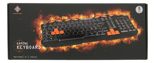 DELTACO GAMING GAM-024 Tastatur Membran Kabling Nordisk