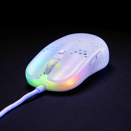 Xtrfy MZ1 RGB Rail Gaming-Maus. Weiß Transparent