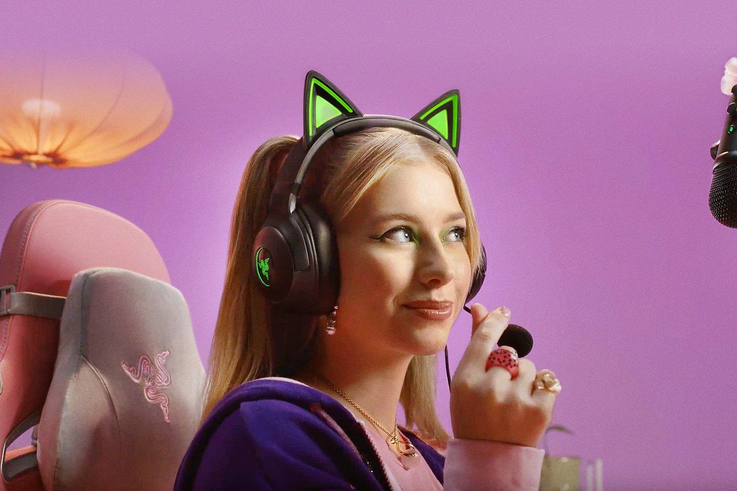 Razer – Kraken Kitty V2 – Kablet Gaming Headset (Sort)