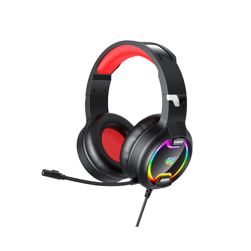 Gaming headphones Havit GAMENOTE H2233D RGB (black&red)