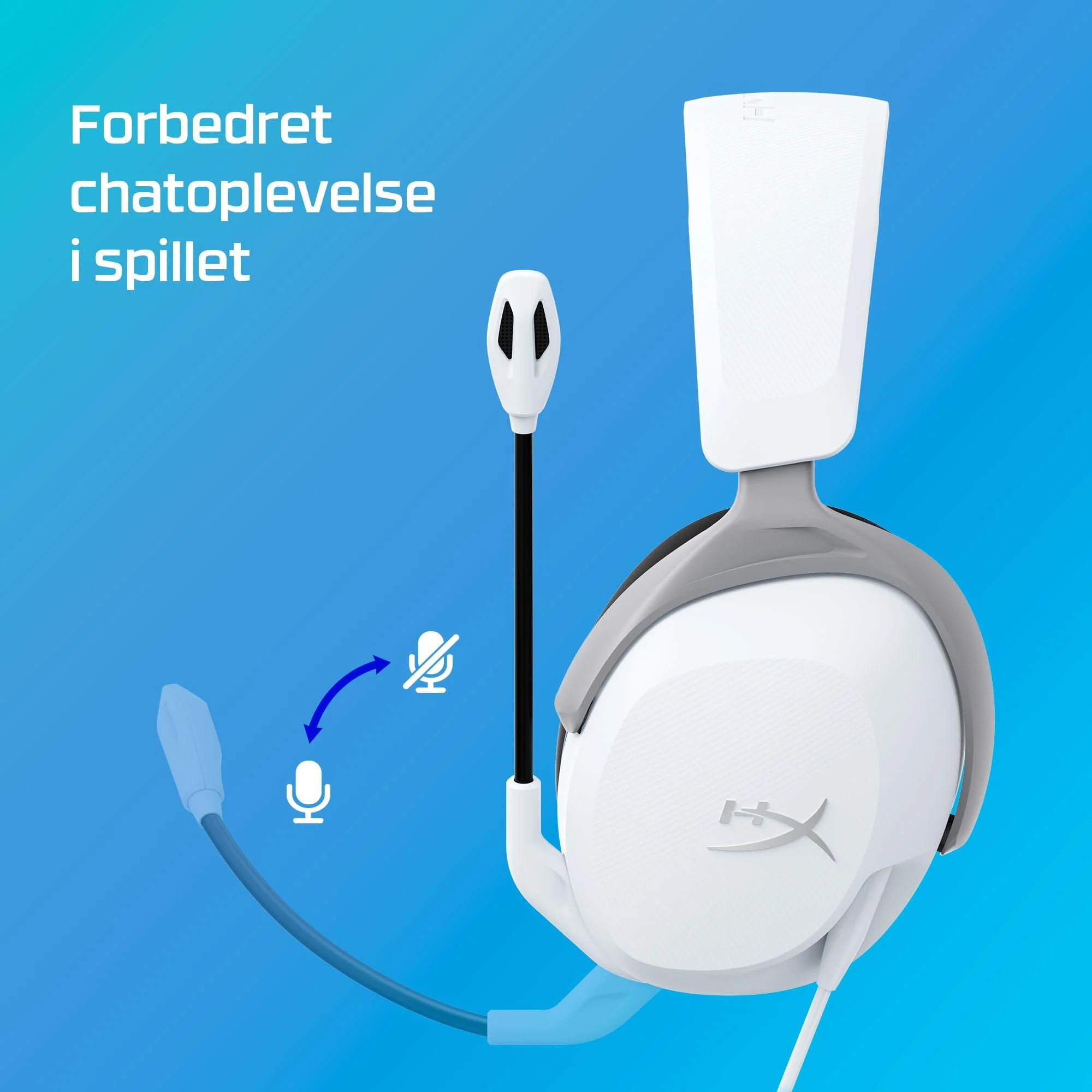 HyperX Cloud Stinger 2 Core PS4/PS5 Gaming-Headset - Hvid