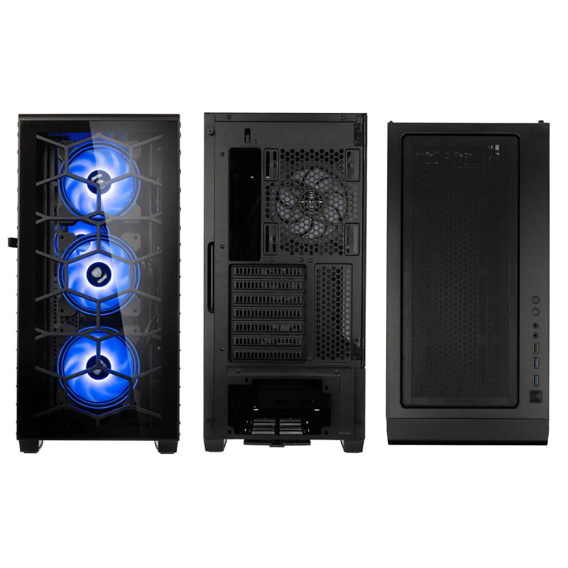 Kolink Observatory Y ARGB Midi-Tower-Gaming-Gehäuse– schwarzes Fenster