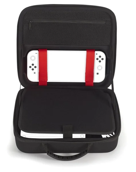 Bigben Opbevarings etui i Sort til Switch Inklusiv Docking Station kompatible med Switch Lite/OLED