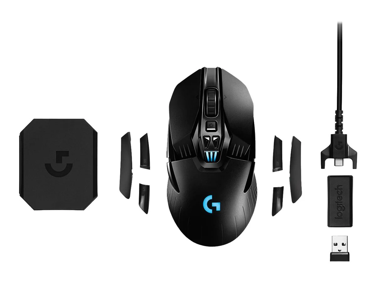 Logitech Wireless Gaming Mouse G903 LIGHTSPEED HERO 16K Sensor Optisches Funkkabel Schwarz