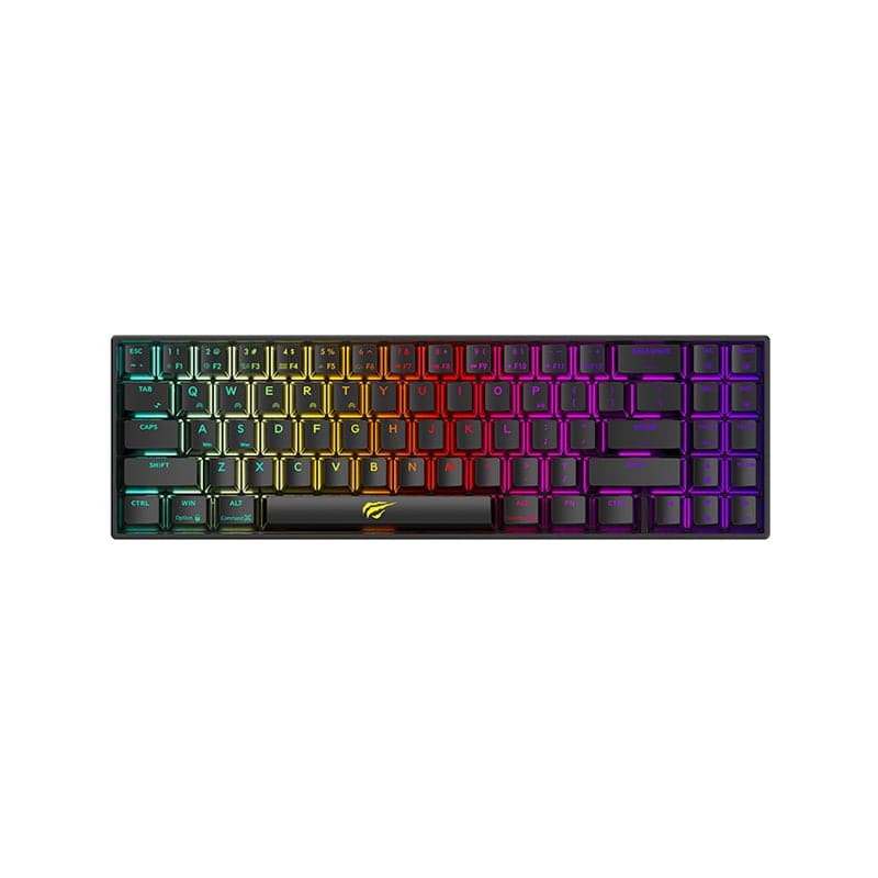 Havit KB496L Schwarz 65 % Gaming-Tastatur RGB