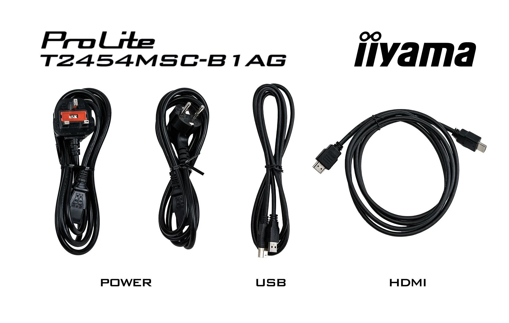 iiyama ProLite T2454MSC-B1AG 23.8 1920 x 1080 (Full HD) VGA (HD-15) HDMI 60Hz