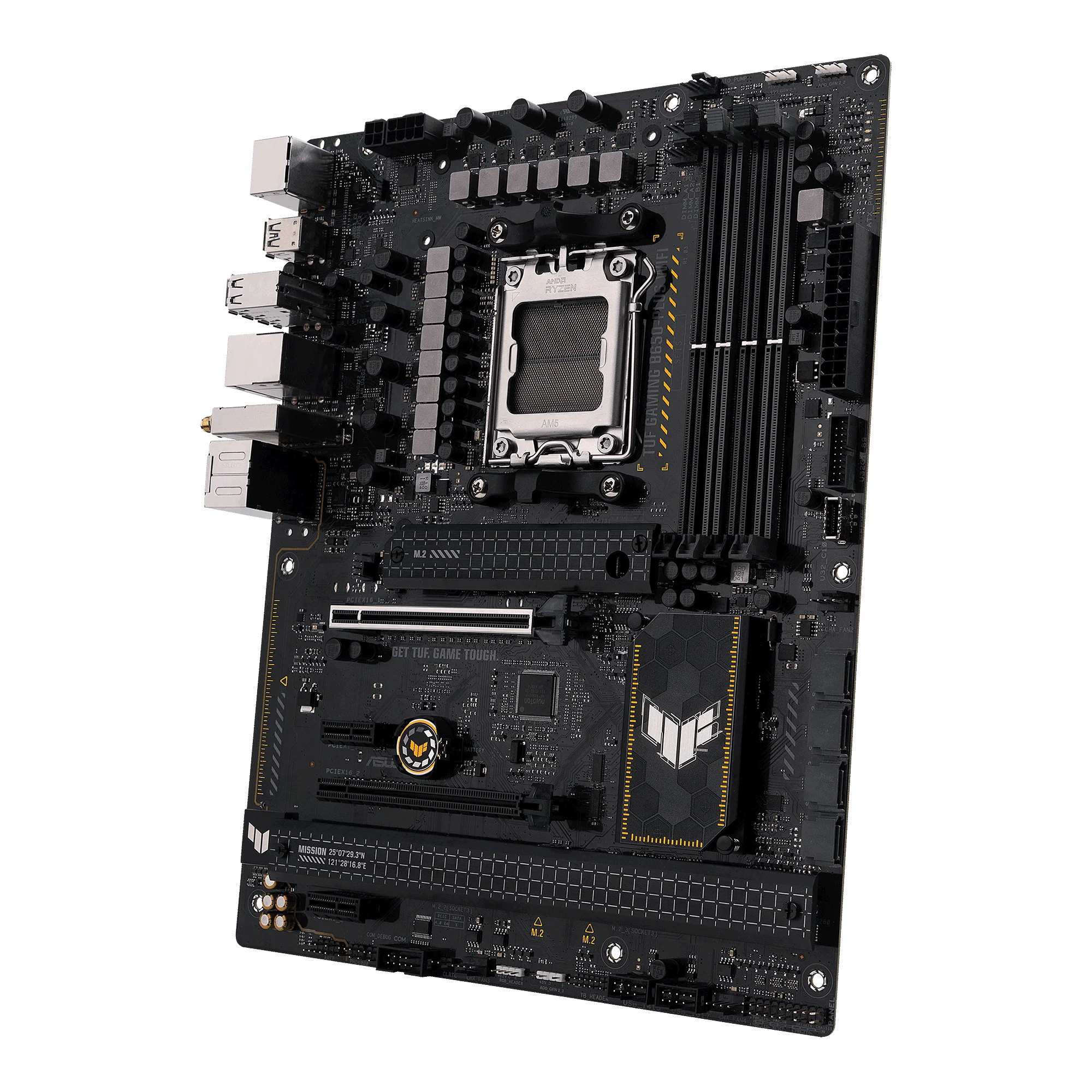 ASUS TUF GAMING B650-PLUS WIFI. Mainboard (black/light orange)