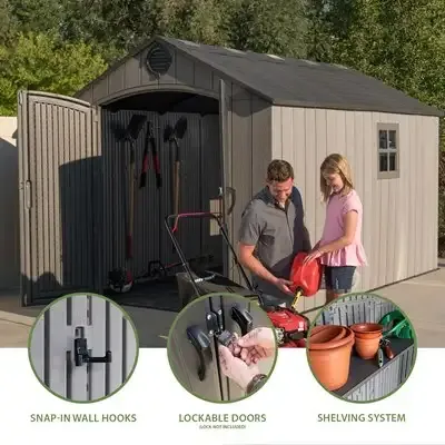 Lifetime 8 ft. x 10 ft. Outdoor Storage Shed