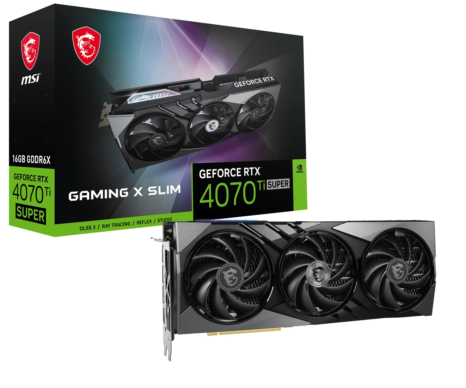 MSI GeForce RTX 4070 Ti SUPER 16GB Gaming X Slim