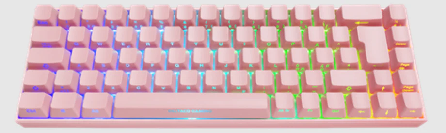 DELTACO GAMING PK95 Tastatur Mekanisk RGB Trådløs Kabling Nordisk