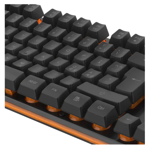 DELTACO GAMING GAM-021 Tastatur Membran Orange Kabling Nordisk