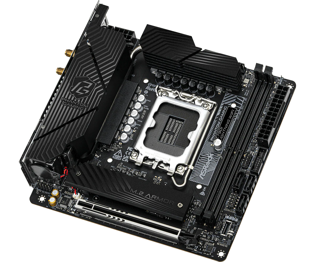 ASRock Phantom Gaming Z690I LIGHTNING WIFI Mini ITX LGA1700 sokkel Intel Z790 - Bundkort