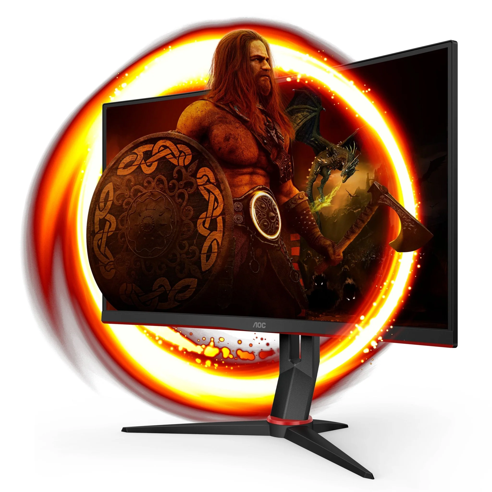 AOC Gaming CQ27G2U/BK 27 2560 x 1440 VGA (HD-15) HDMI DisplayPort 144 Hz Pivot-Monitor