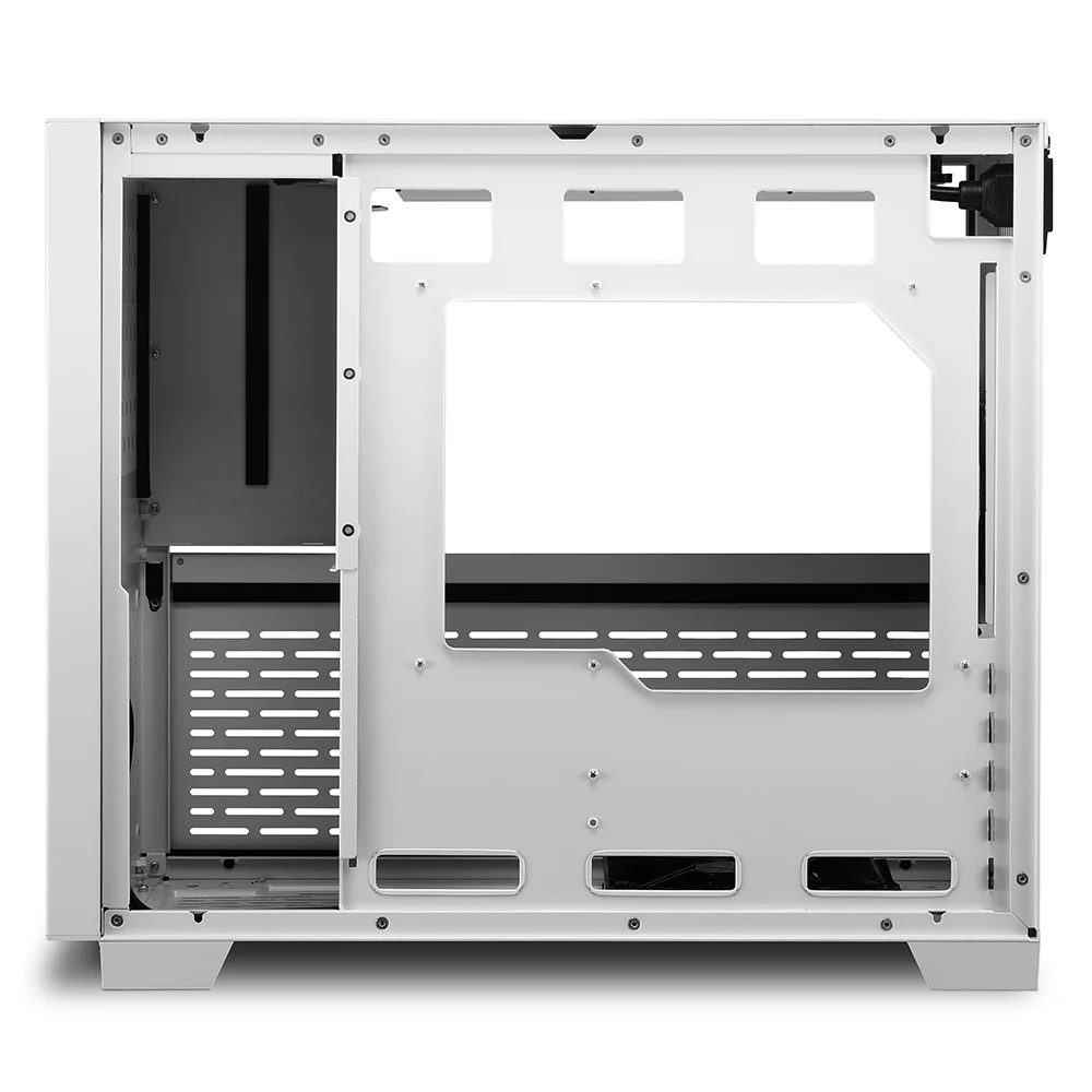 Sharkoon MS-Y1000. gaming tower case (white. tempered glass side panel)