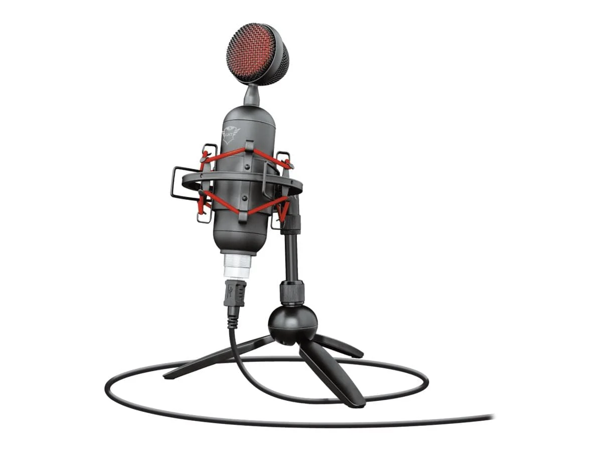 Trust Gaming GXT 244 Buzz Mikrofonkabel Schwarz Rot