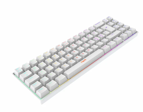 Havit KB496L Weiß 65 % Gaming-Tastatur RGB-Licht