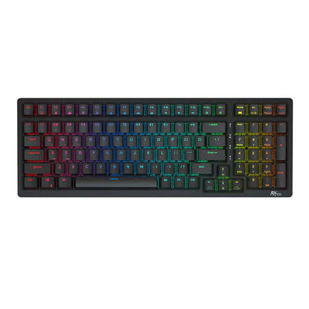 Wireless mechanical keyboard Royal Kludge RK98 RGB. Brown switch (black)