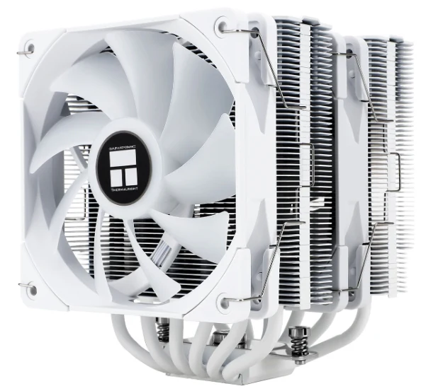 Thermalright Peerless Assasin 120 White ARGB - CPU cooler. dual tower. full white with top plate and ARGB fan