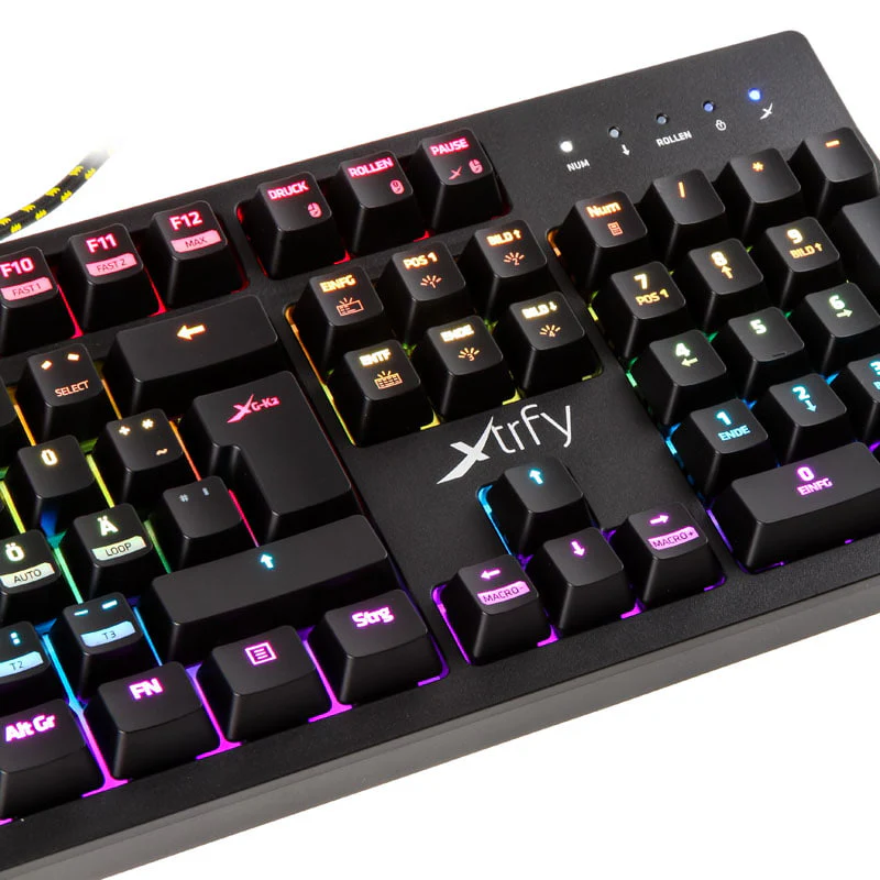 Xtrfy K2 Gaming-Tastatur mit RGB-LED