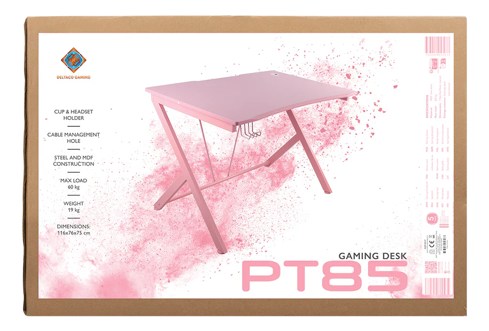 L33T - PINK LINE PT85 Gaming Bord - Pink