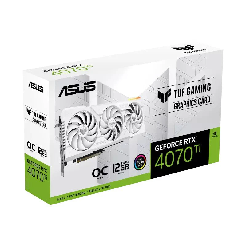 ASUS GeForce RTX 4070 TI 12GB TUF OC GAMING WHITE Edition