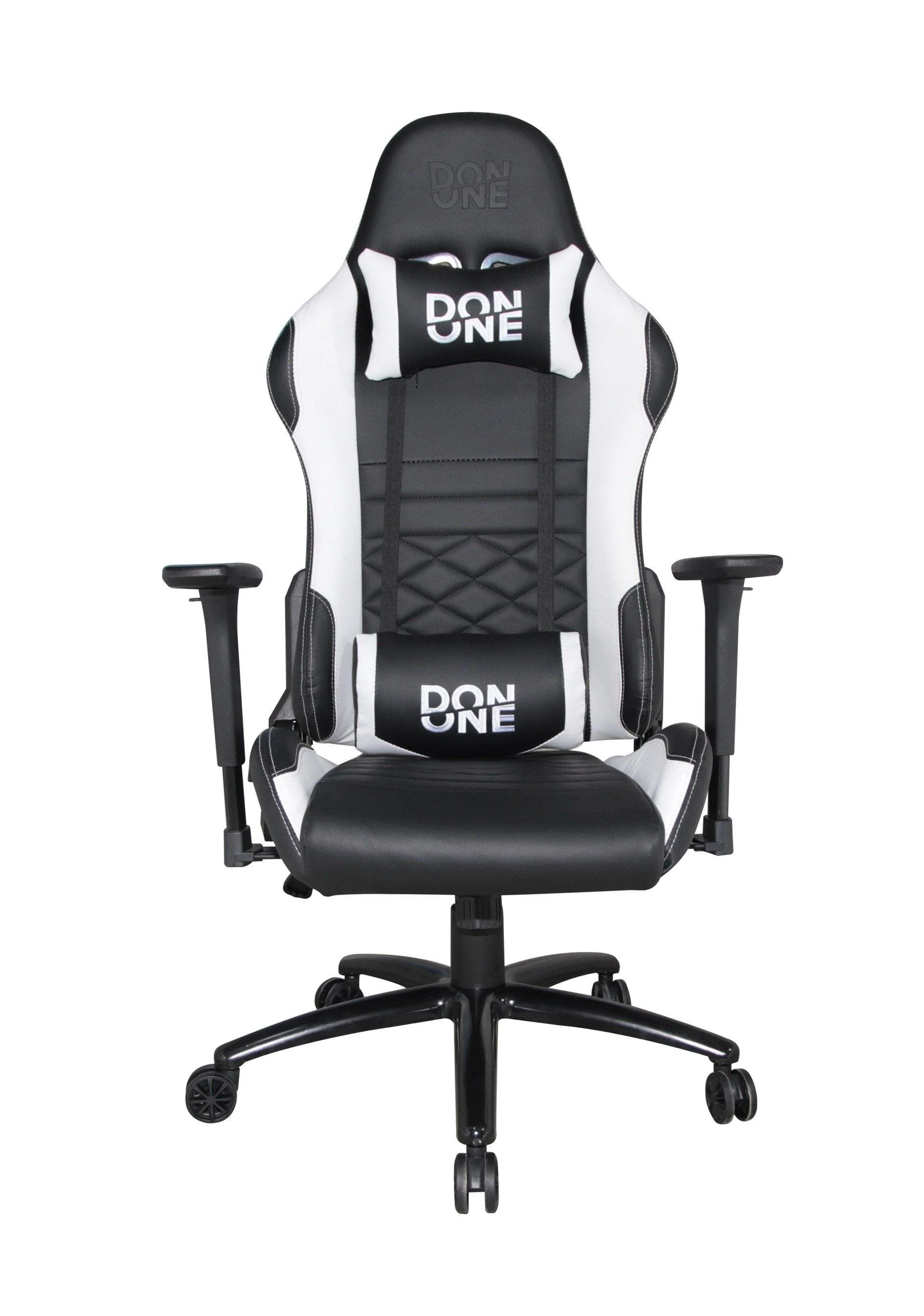 DON ONE -GC300 Gaming-Stuhl– Schwarz/Weiß PS5-Farben– PU-Leder– Bis zu 120 kg