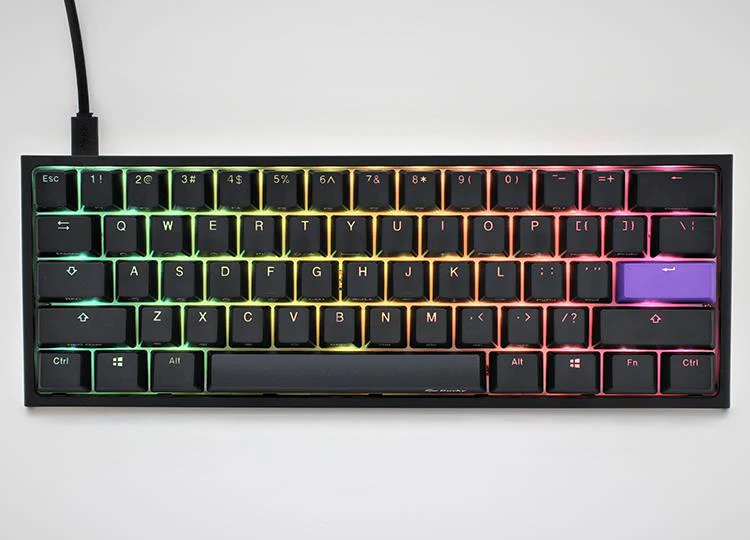 Ducky - One 2 Mini-Gaming-Tastatur 2020 Kirschbraun RGB