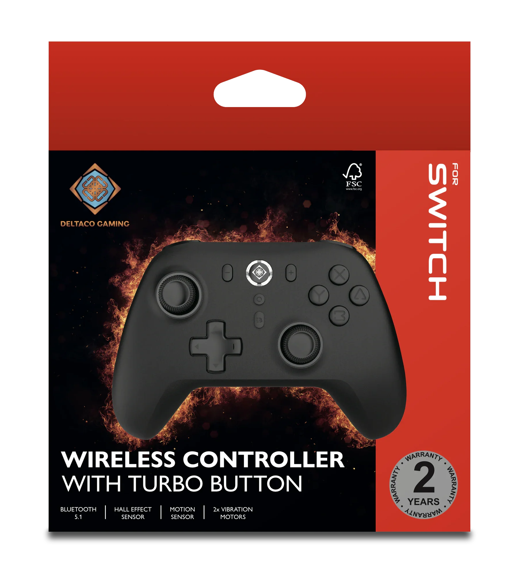 Deltaco - Wireless Switch Gamepad med Bluetooth 5.1